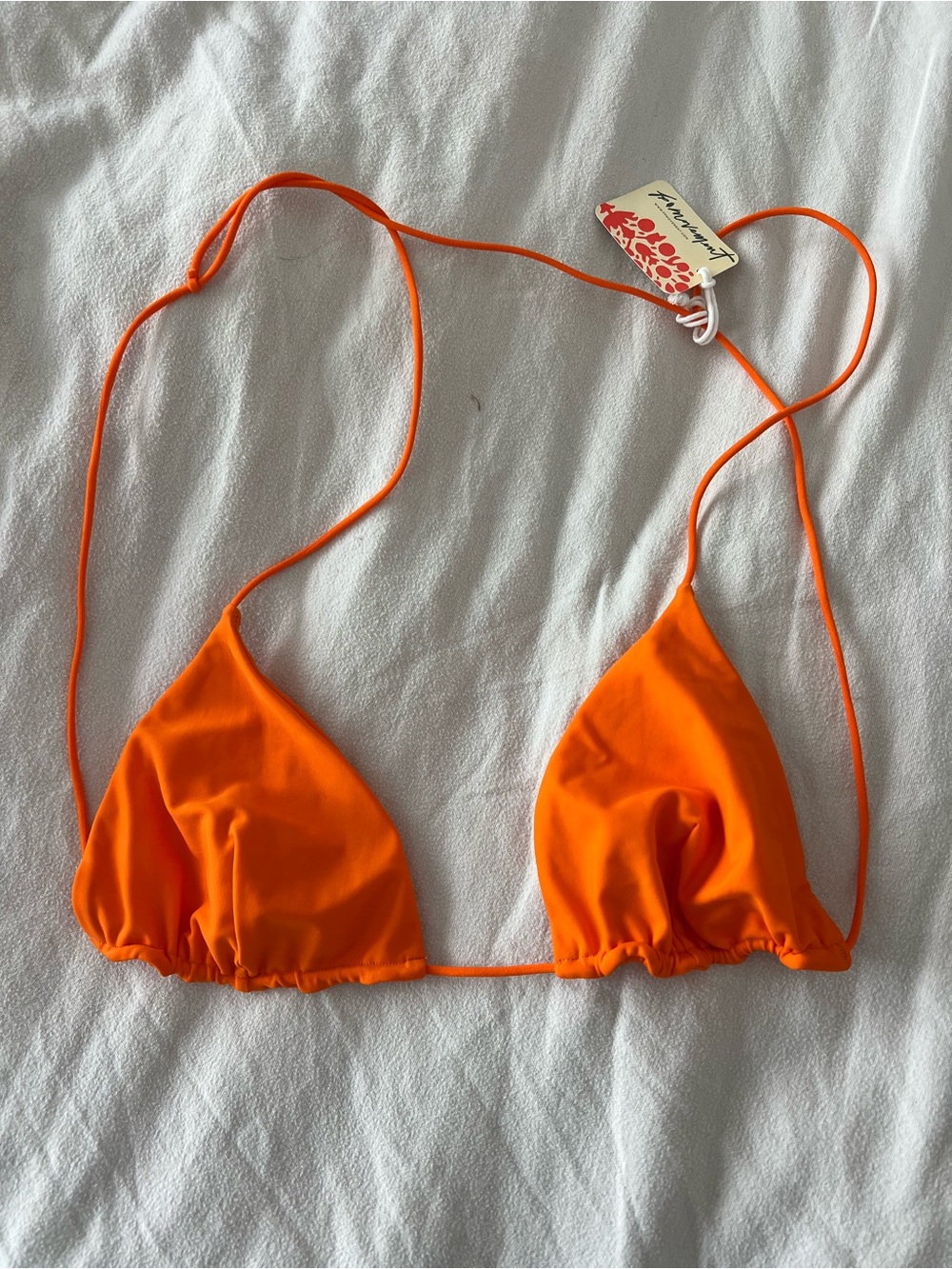 Ziah Fine Strap Triangle Bikini Top Size 4 US / 8 AUS - RT $108 NWT